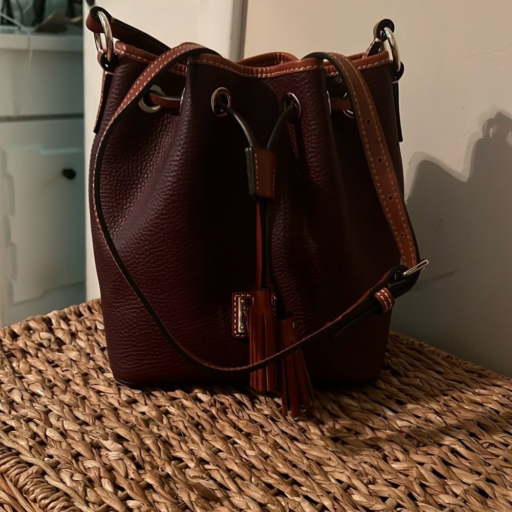 Beautiful Burgundy Dooney drawstring